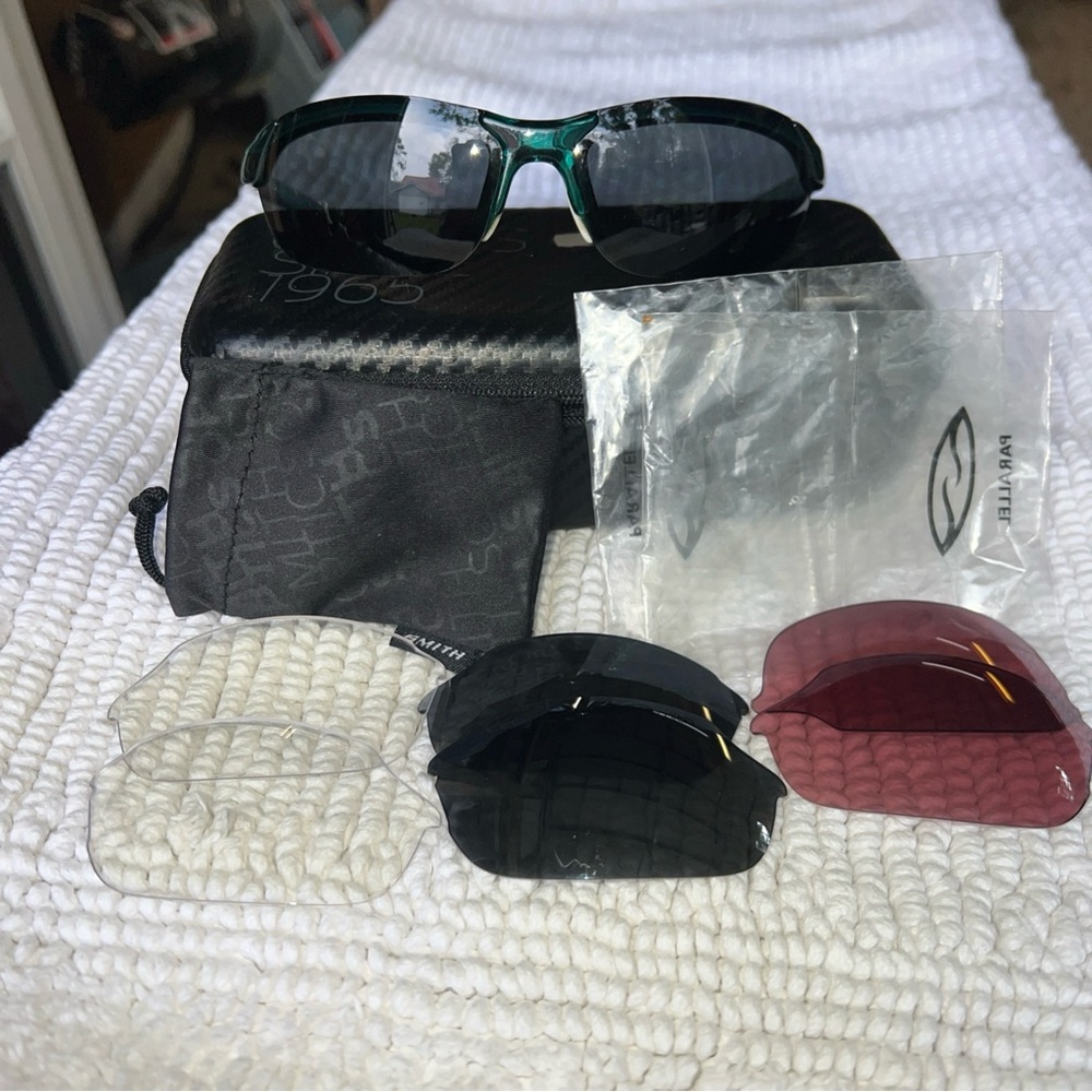 Smith Optics Evolve Parallel TLT Aqua Marine Sunglasses + 3 Add’l Lenses & Case